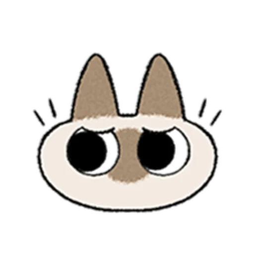 😺 Стикер «Kawaii Siamese» для Telegram