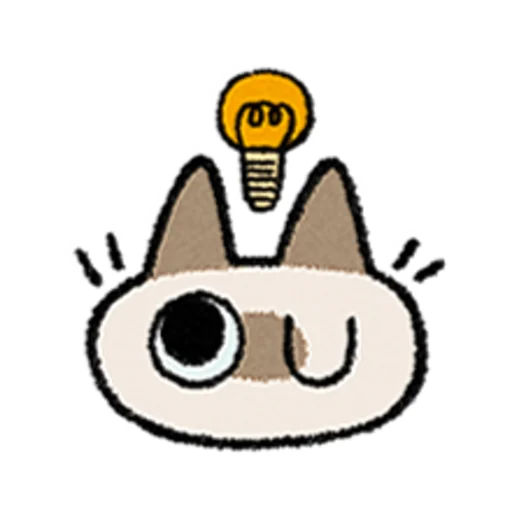 😺 Стикер «Kawaii Siamese» для Telegram