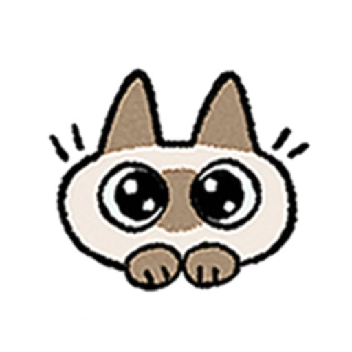😺 Стикер «Kawaii Siamese» для Telegram