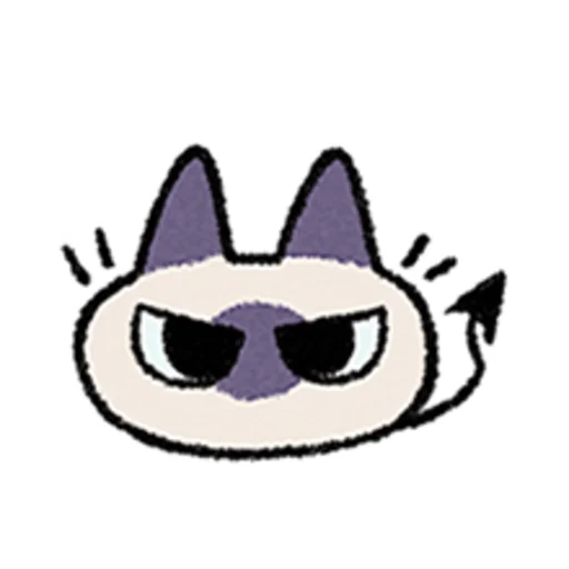 😺 Стикер «Kawaii Siamese» для Telegram