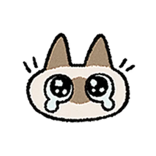 😺 Стикер «Kawaii Siamese» для Telegram
