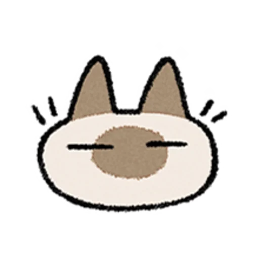 😺 Стикер «Kawaii Siamese» для Telegram