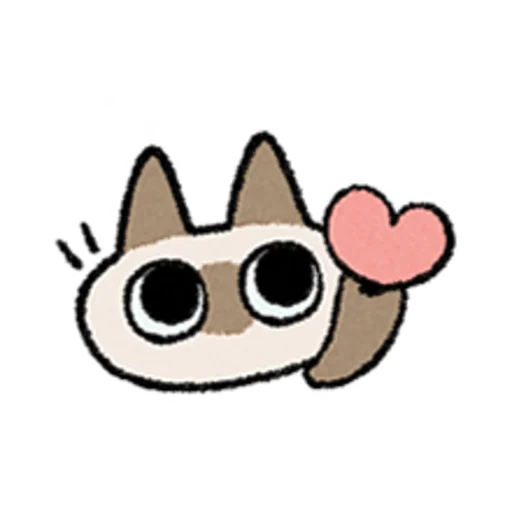 😺 Стикер «Kawaii Siamese» для Telegram