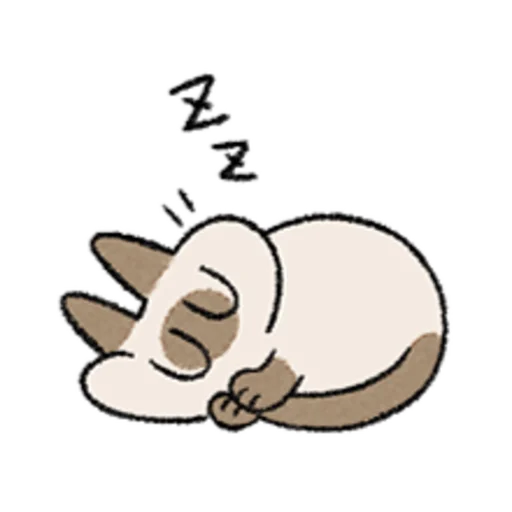 😺 Стикер «Kawaii Siamese» для Telegram