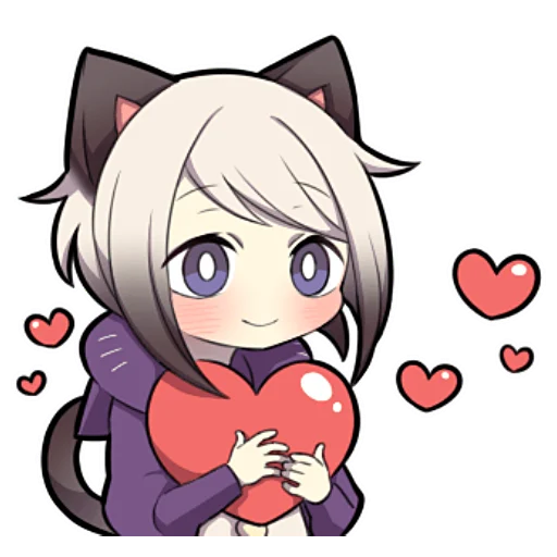 ❤️ Стикер «Сиамский котёнок» для Telegram