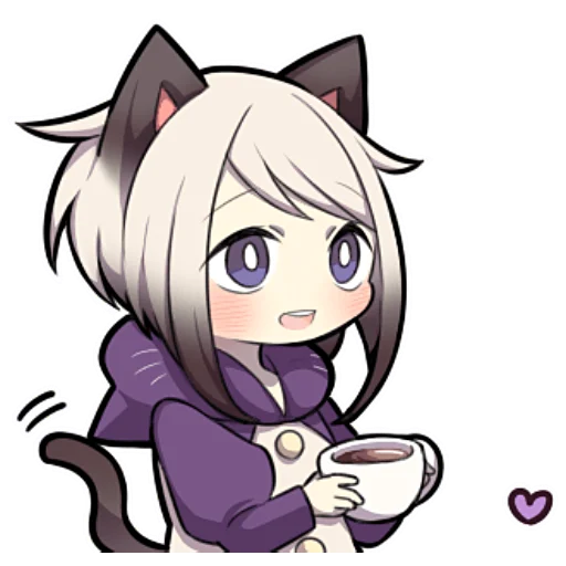 ☕ Стикер «Сиамский котёнок» для Telegram