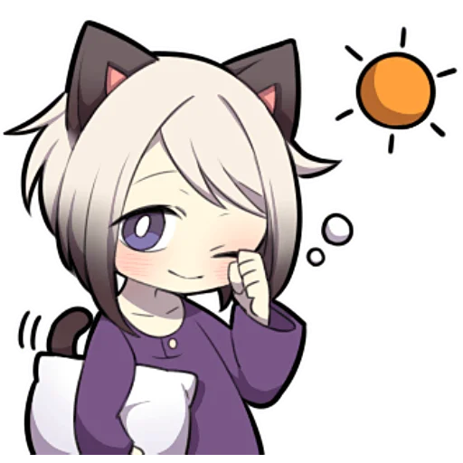 ☀ Стикер «Сиамский котёнок» для Telegram