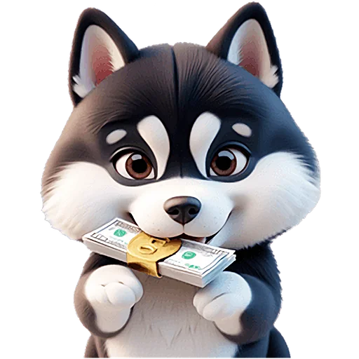 💸 Стикер «Сибирские хаски» для Telegram