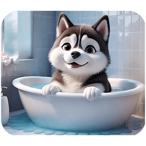 🚿 Стикер «Сибирские хаски» для Telegram