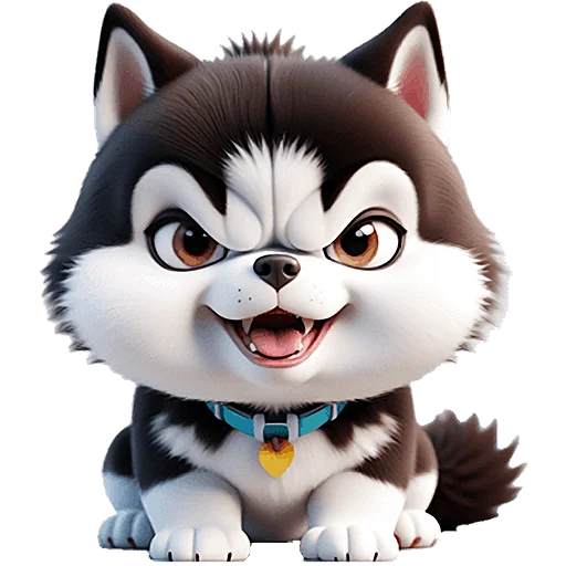😤 Стикер «Сибирские хаски» для Telegram