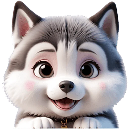 🥹 Стикер «Сибирские хаски» для Telegram