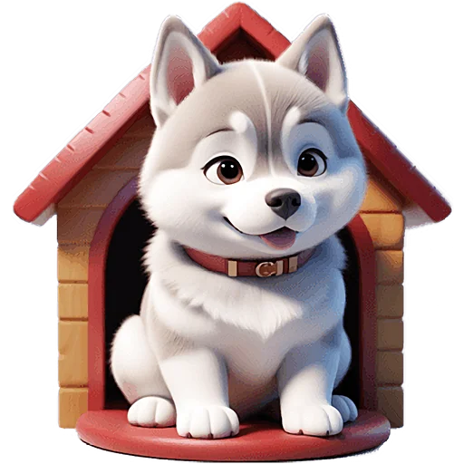 🏠 Стикер «Сибирские хаски» для Telegram