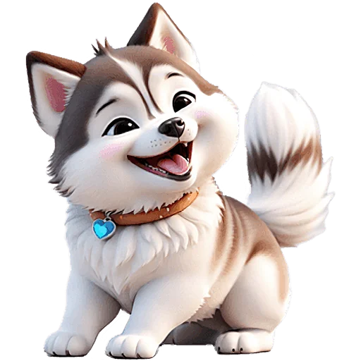 😛 Стикер «Сибирские хаски» для Telegram