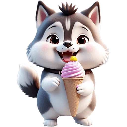 🍢 Стикер «Сибирские хаски» для Telegram