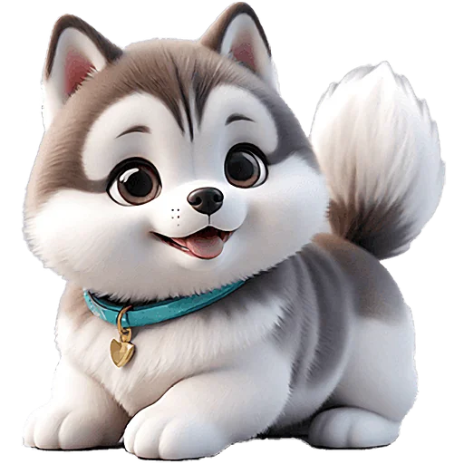 😀 Стикер «Сибирские хаски» для Telegram