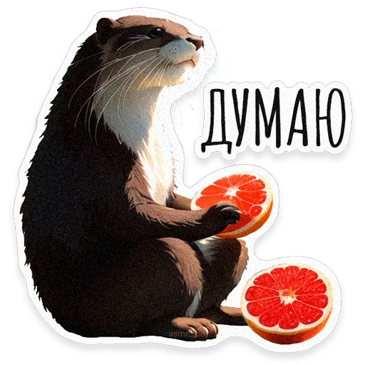 🦦 Стикер «ВЫДРОЧАТик» для Telegram