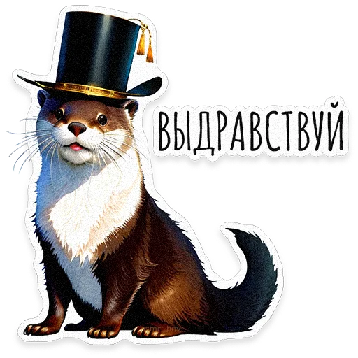 🦦 Стикер «ВЫДРОЧАТик» для Telegram