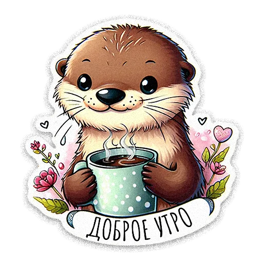🦦 Стикер «ВЫДРОЧАТик» для Telegram
