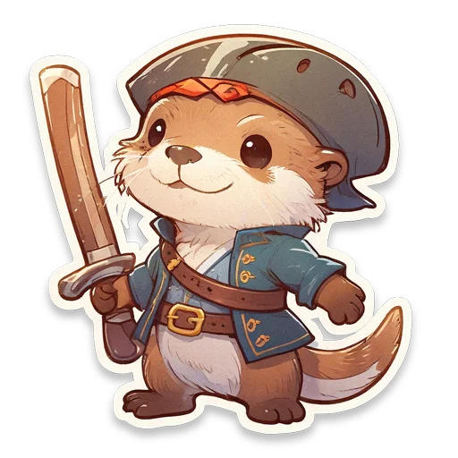 🦦 Стикер «ВЫДРОЧАТик» для Telegram