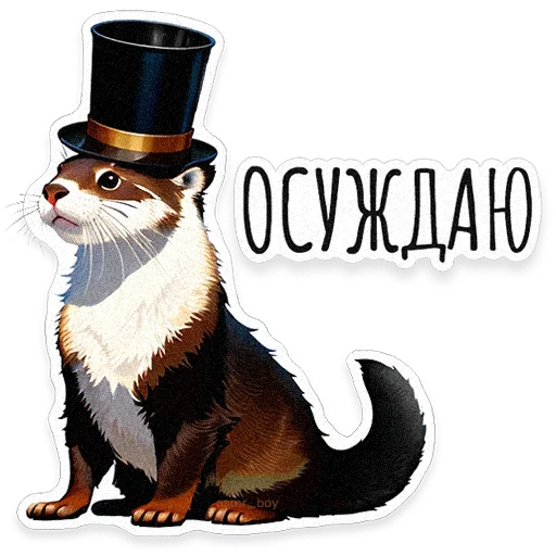 🦦 Стикер «ВЫДРОЧАТик» для Telegram