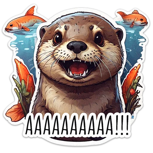 🦦 Стикер «ВЫДРОЧАТик» для Telegram