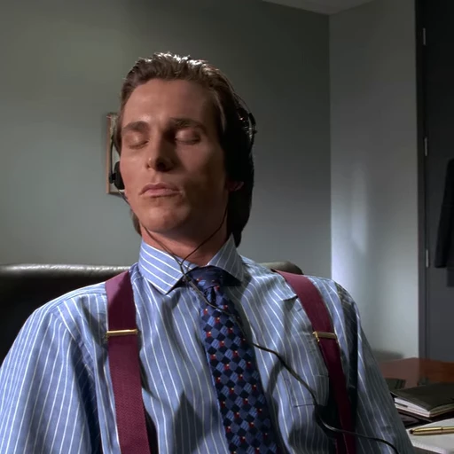 😌 Стикер «American Psycho Американский психопат» для Telegram