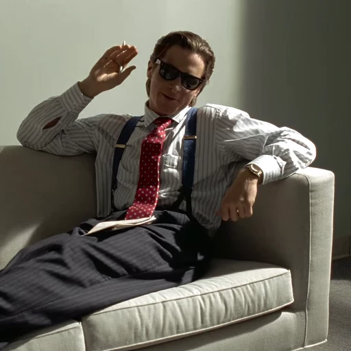 😎 Стикер «American Psycho Американский психопат» для Telegram