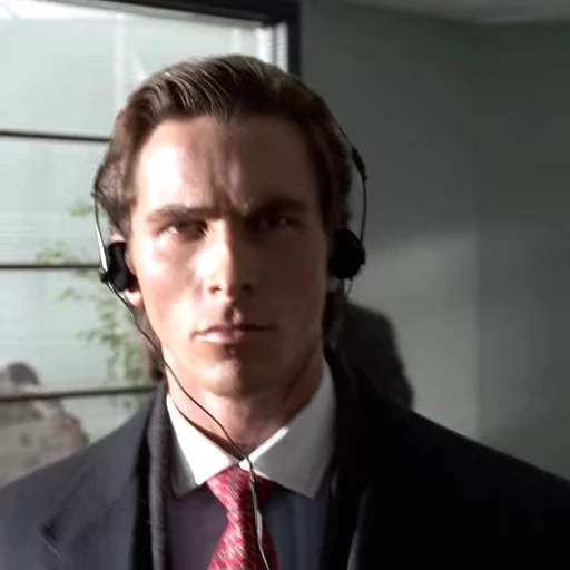 🎧 Стикер «American Psycho Американский психопат» для Telegram
