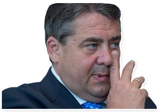 👃 Стикер «Sigmar Gabriel» для Telegram