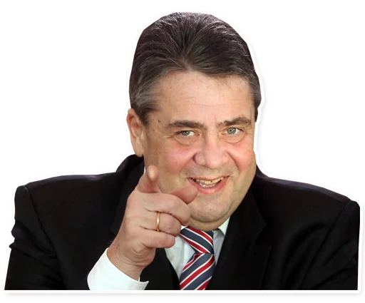 👆 Стикер «Sigmar Gabriel» для Telegram
