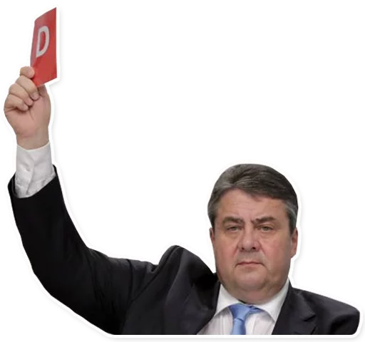 🙋 Стикер «Sigmar Gabriel» для Telegram