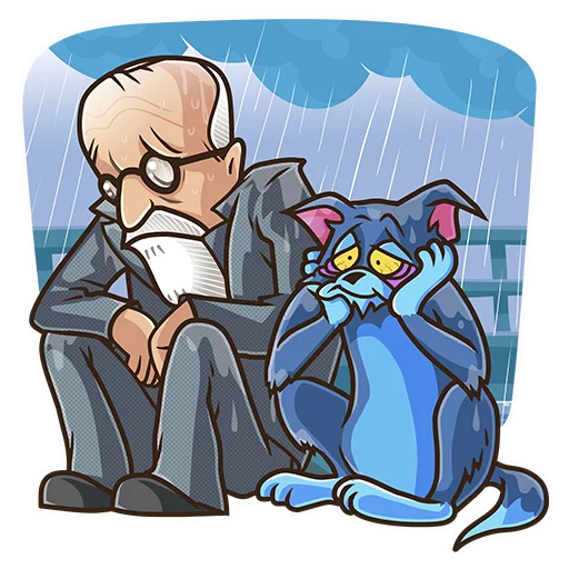 😿 Стикер «Sigmund Freud» для Telegram