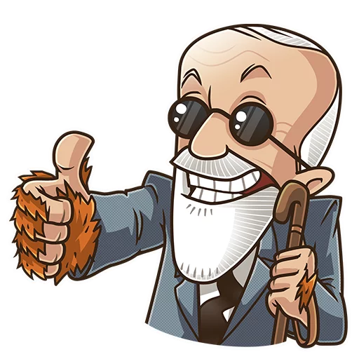 👍 Стикер «Sigmund Freud» для Telegram