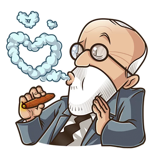 😘 Стикер «Sigmund Freud» для Telegram