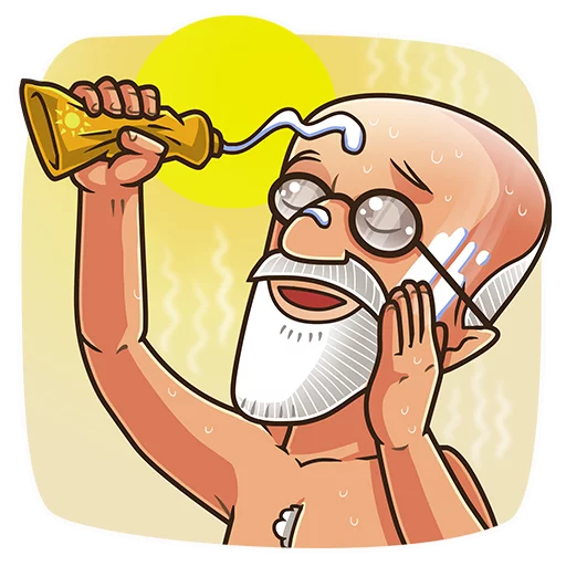🌞 Стикер «Sigmund Freud» для Telegram