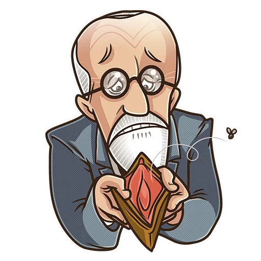💸 Стикер «Sigmund Freud» для Telegram