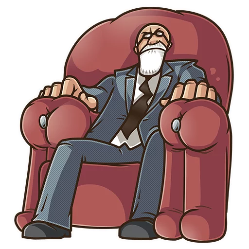 😑 Стикер «Sigmund Freud» для Telegram