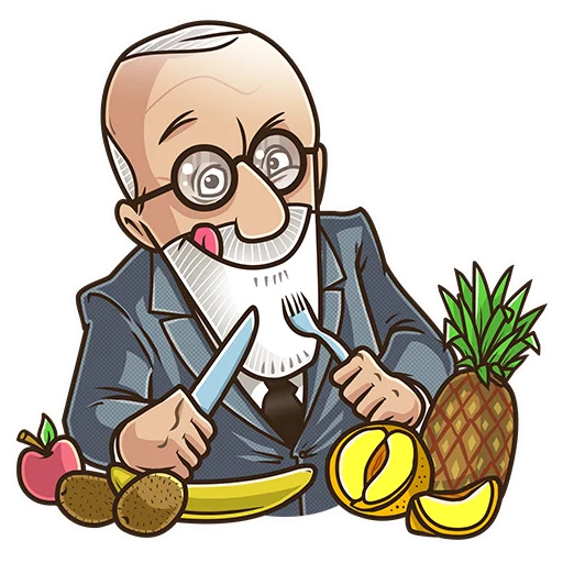 🍴 Стикер «Sigmund Freud» для Telegram