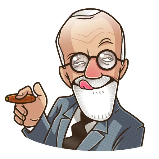 😜 Стикер «Sigmund Freud» для Telegram