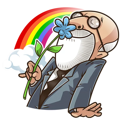 🌈 Стикер «Sigmund Freud» для Telegram