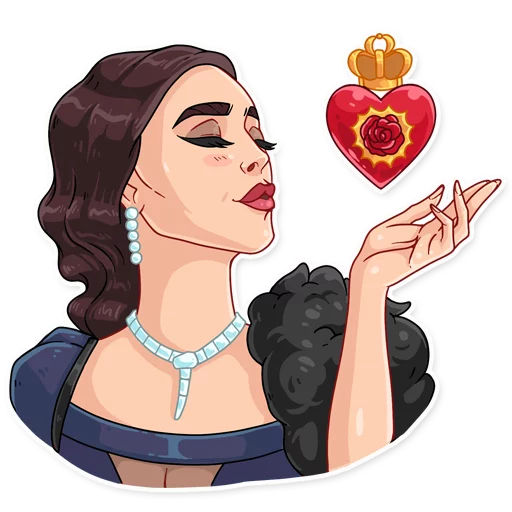 😘 Стикер «Monica» для Telegram