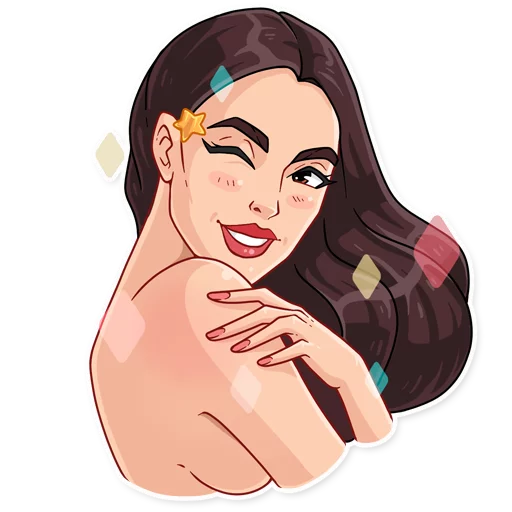 😉 Стикер «Monica» для Telegram