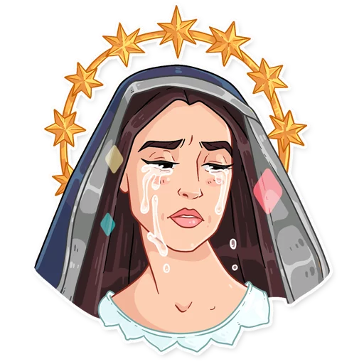 😭 Стикер «Monica» для Telegram