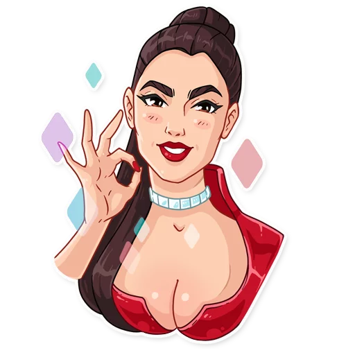👌 Стикер «Monica» для Telegram