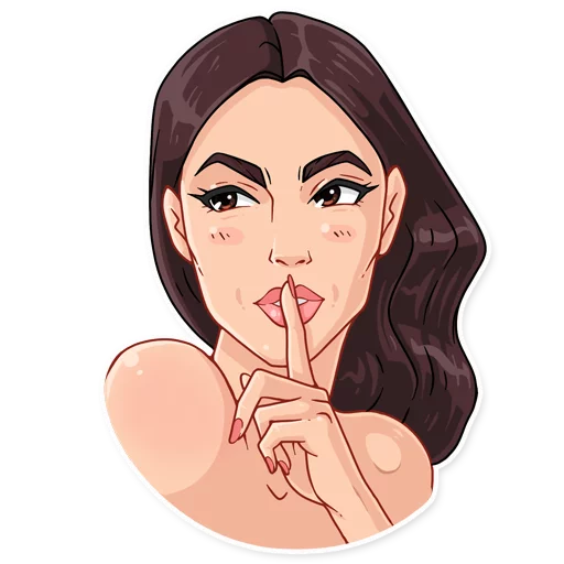 🤐 Стикер «Monica» для Telegram