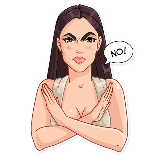 🙅 Стикер «Monica» для Telegram