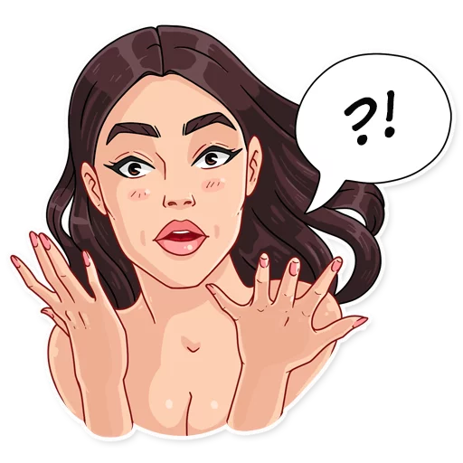 ⁉️ Стикер «Monica» для Telegram