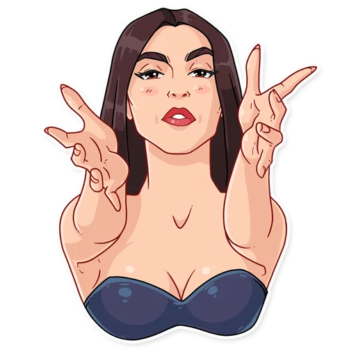 🤗 Стикер «Monica» для Telegram