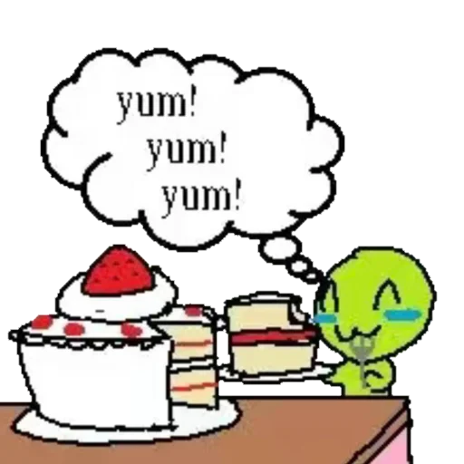 🍰 Стикер «silly aliens» для Telegram
