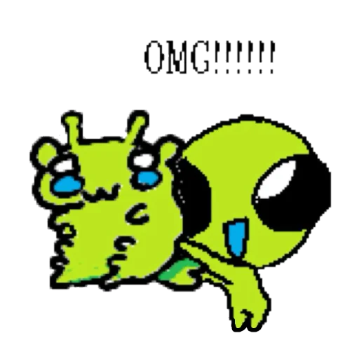 🍓 Стикер «silly aliens» для Telegram